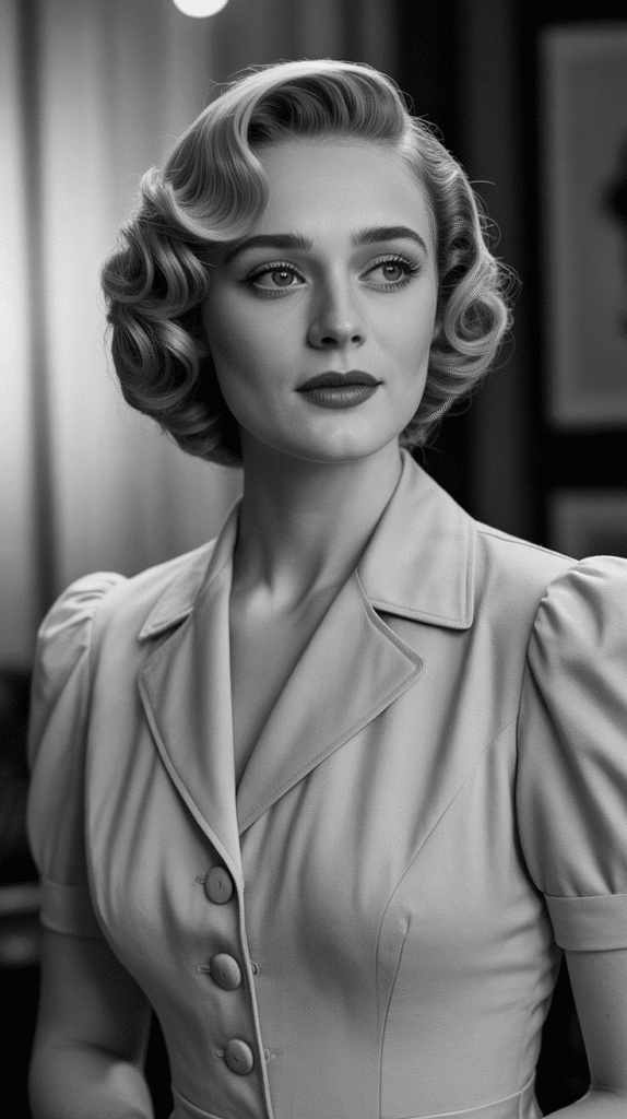 27+ Easy Wedding Guest Hairstyles for Long Hair 19 Pin-Curled Updo