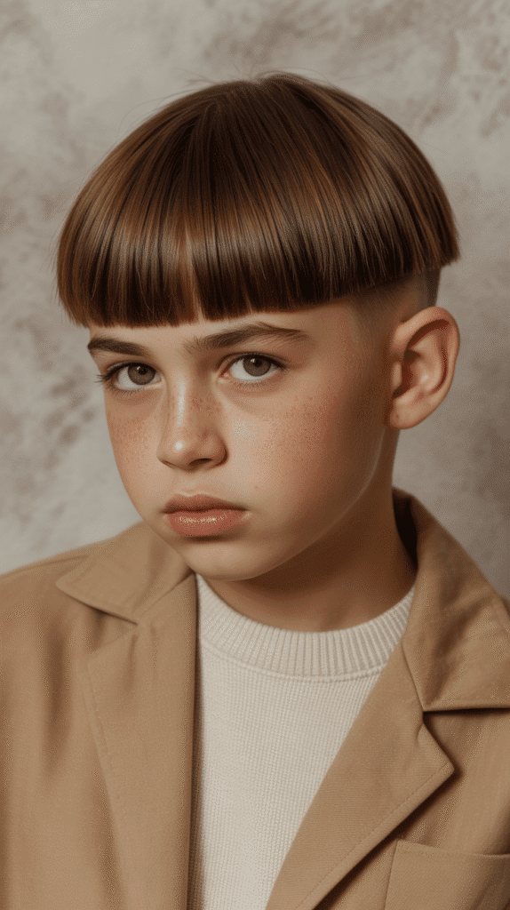 Top 30 Stylish Children Hairstyles for Little Boys That Are Totally Adorable 9 The Bowl Cut