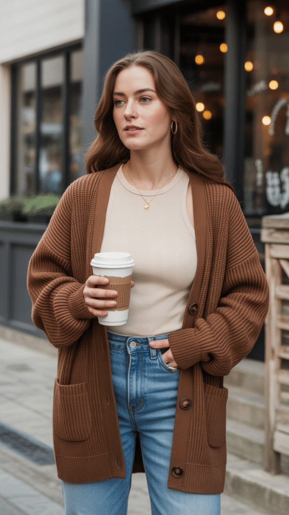 36 Cute Self Care Sunday Dress to Impress No-VIP Styles 5 Cozy Café Casual