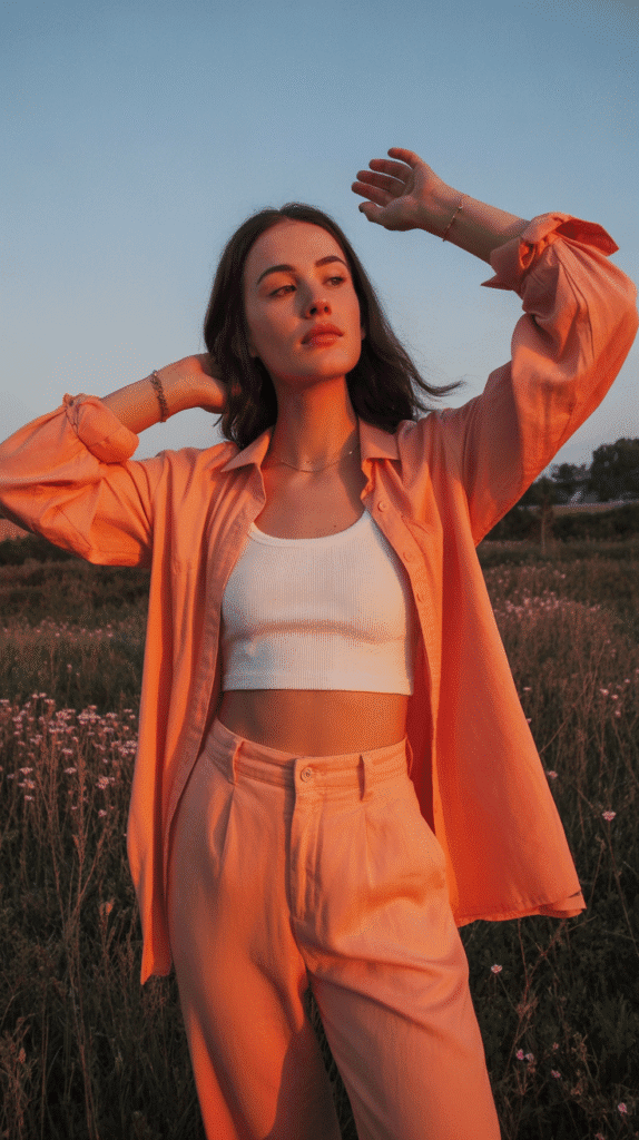 36 Cute Self Care Sunday Dress to Impress No-VIP Styles 12 Sunset Warmth Style