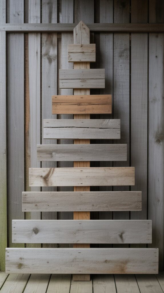 36 Wooden Christmas Trees for Your Front Porch Décor 1 Rustic Barn Wood Christmas Trees