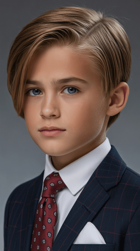 24 Long Little Boy Haircuts Perfect for Trendy Kids 2 Long Layered Gentleman's Cut