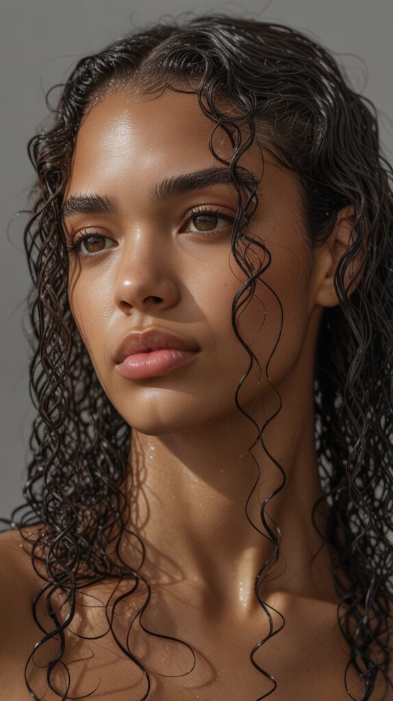 Top 33+ Baddie Hairstyles for Black Women Turn Heads 33 Wet Look Curls