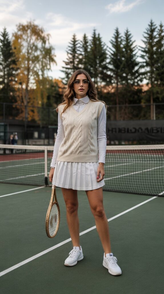 Sweater Vest Over Long Sleeves