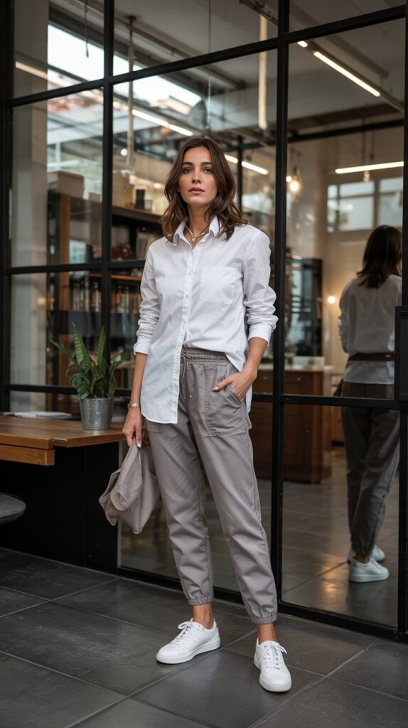 Button-Down Shirt and Joggers