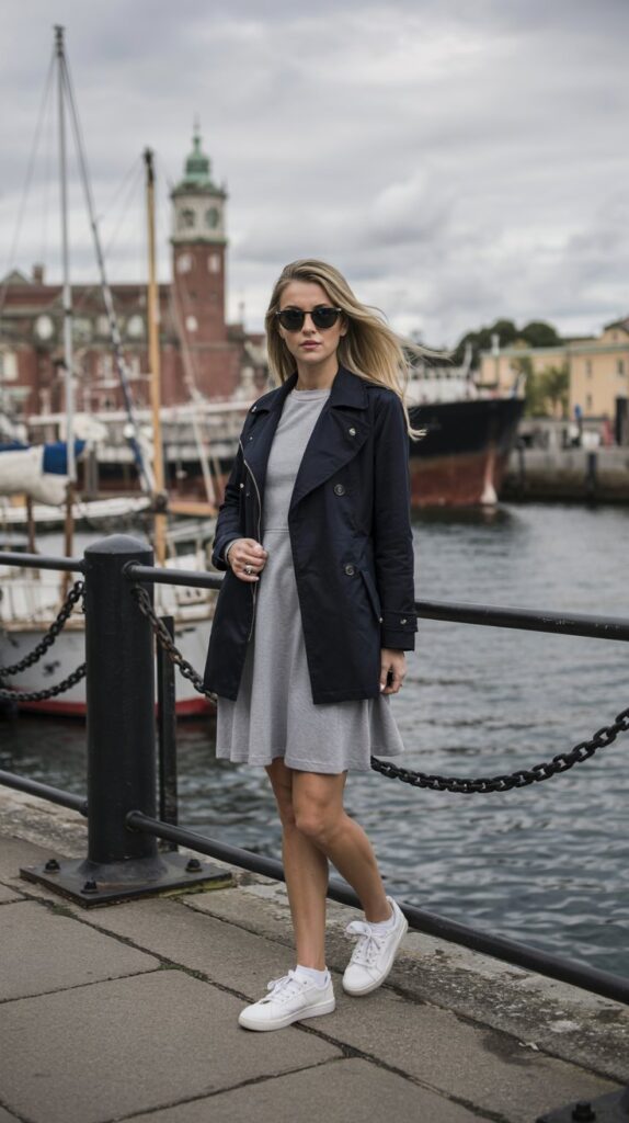  Peacoat and Athletic Dress