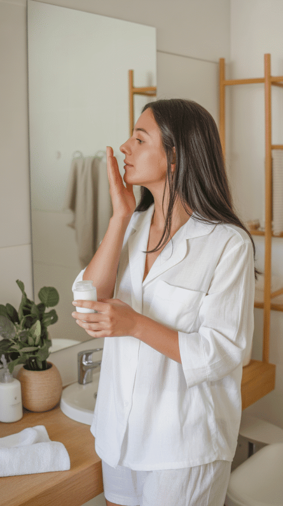 30 Trendy DTI Self Care Sunday Outfit Ideas for Women 23 Linen Pajama Set