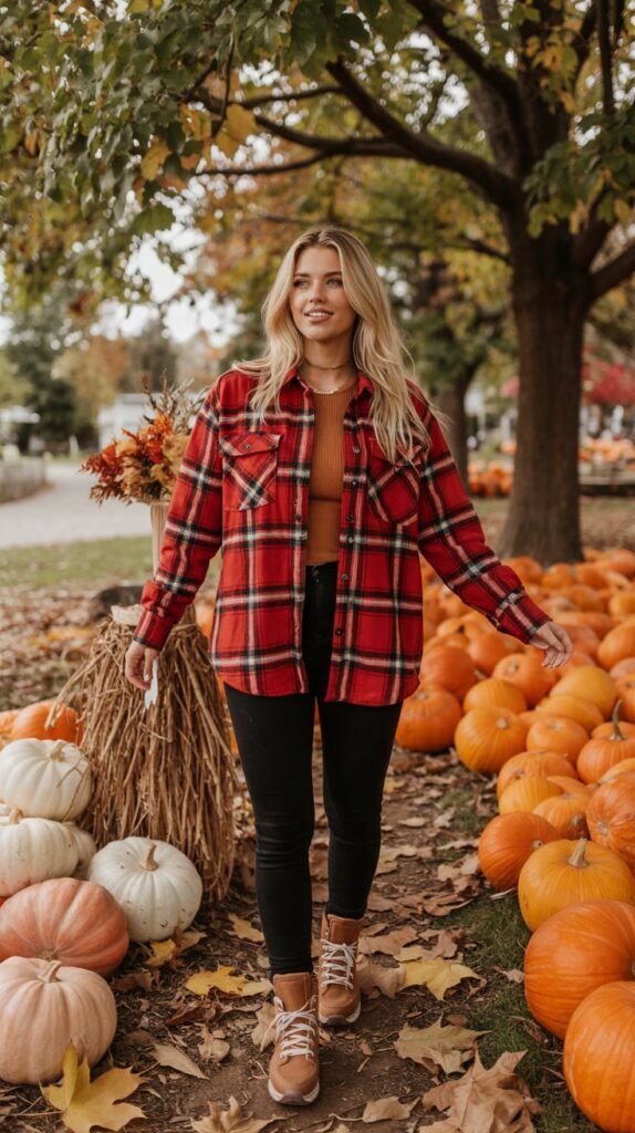 Flannel Shirt and Leggings