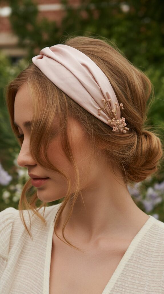 Thick Headband with Loose Updo