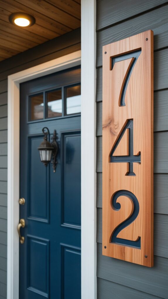 Best 47 Small Wooden Projects That Are Easy and Profitable 43 Wooden Address Number Signs