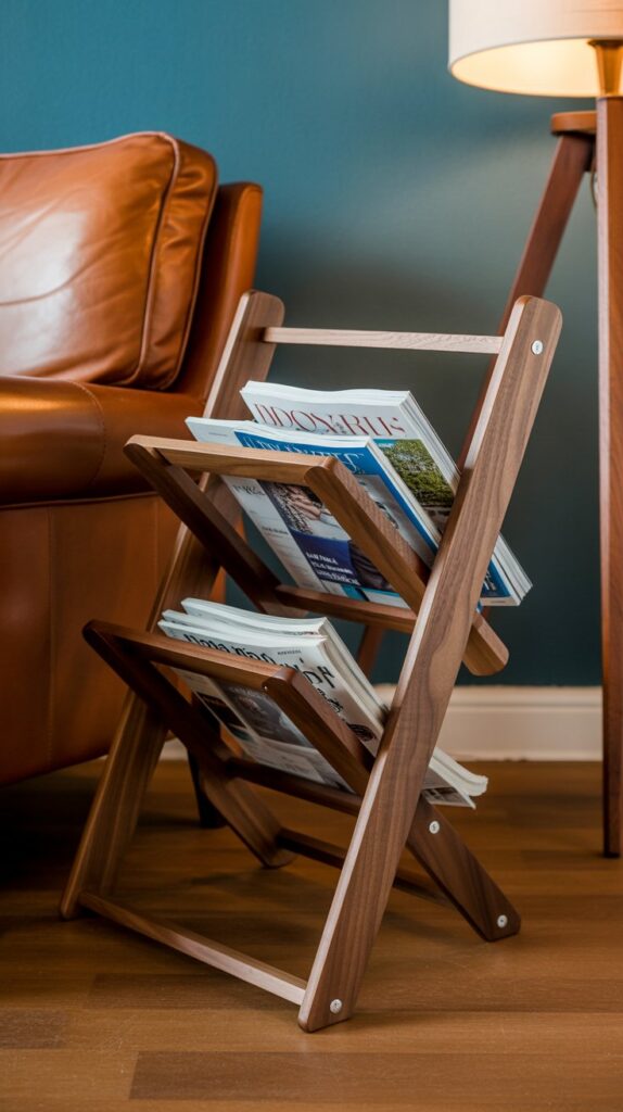 Best 47 Small Wooden Projects That Are Easy and Profitable 26 Wooden Magazine Racks