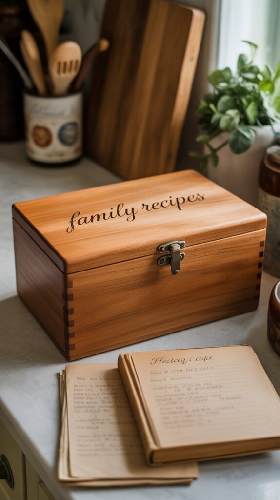 Best 47 Small Wooden Projects That Are Easy and Profitable 22 Wooden Recipe Box