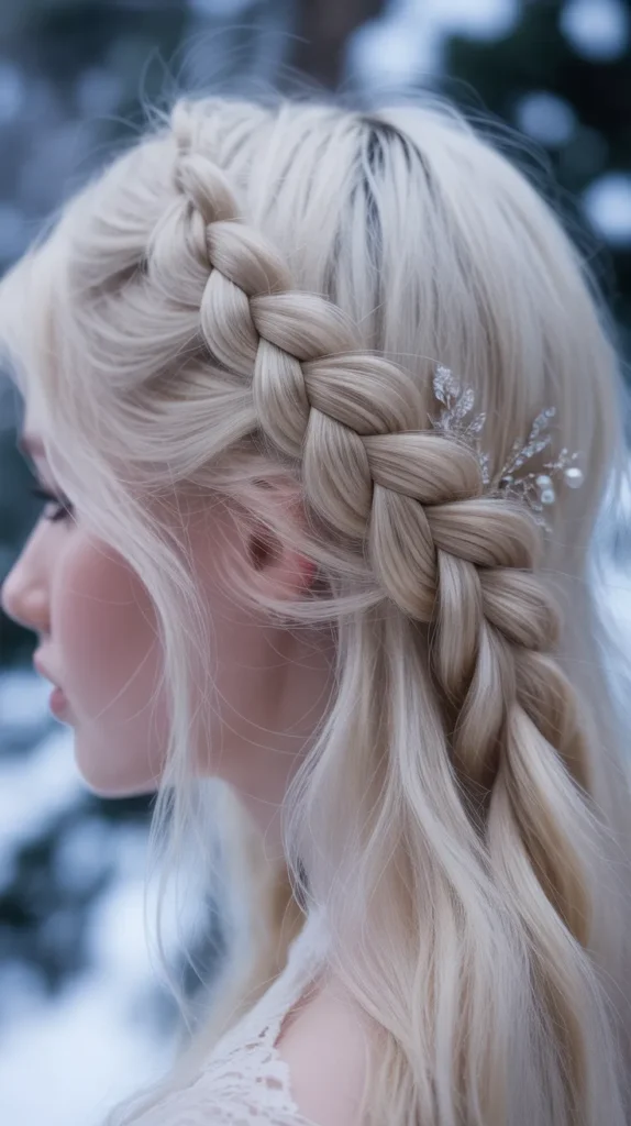 Winter's Classic French Braid Crown