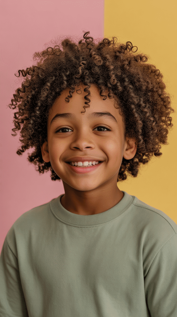 25 Little Boy Curly Haircuts That Show Off Those Curls 8 Curly Afro