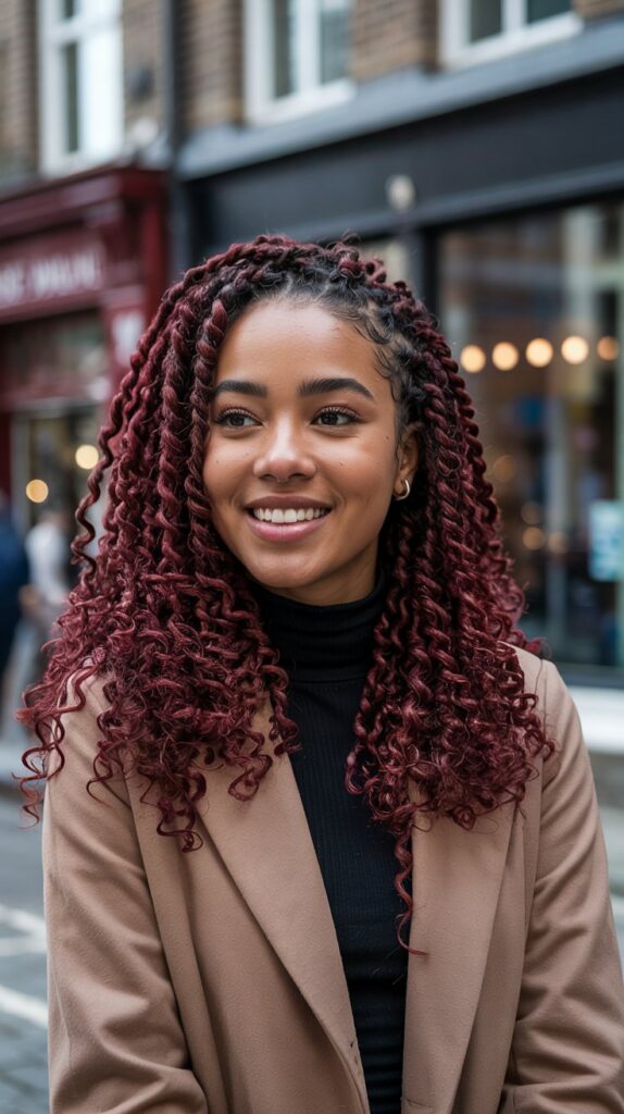 27 Stunning Winter Hair Braids for Black Hair 13 Passion Twists for Bouncy Winter Movement