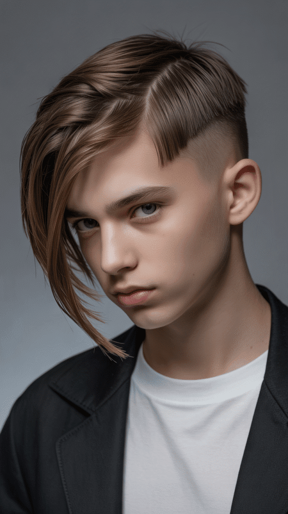 Best 30 Boys' Haircuts with Fine Straight Hair 24 Asymmetrical Cut