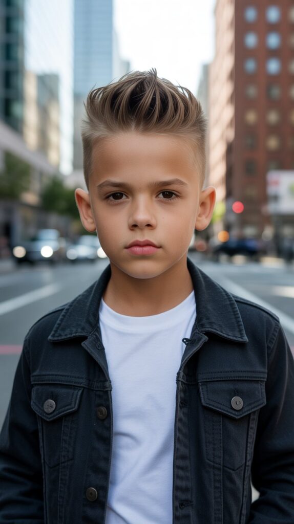25 Little Boy Haircuts for Straight Hair That Always Look Neat 7 . Faux Hawk