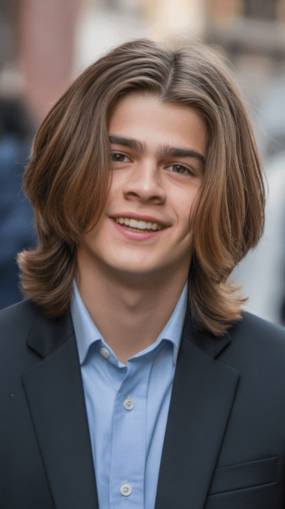 24 Long Little Boy Haircuts Perfect for Trendy Kids 16 Long Hair with Face-Framing Layers