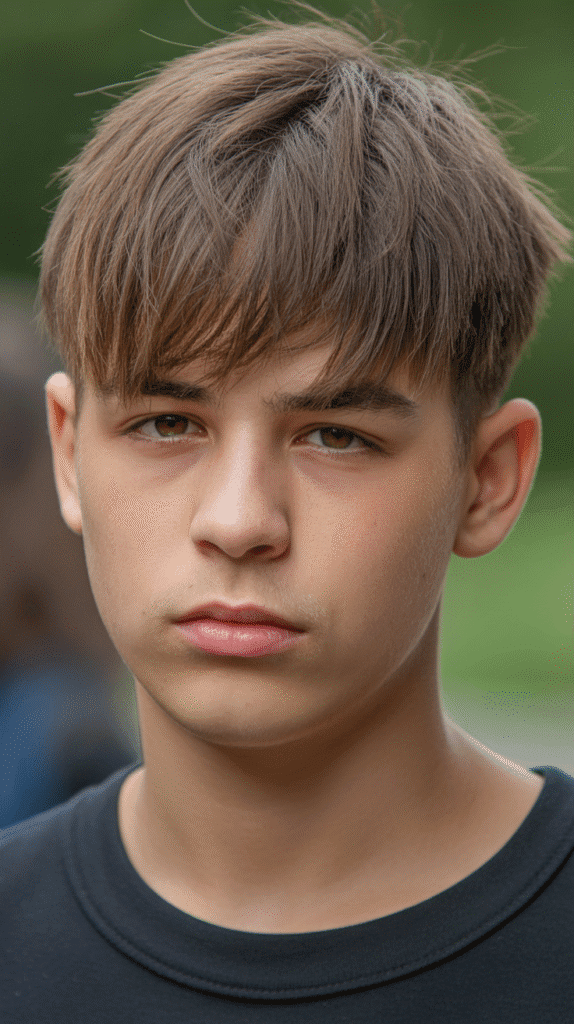 Best 30 Boys' Haircuts with Fine Straight Hair 18 Messy Fringe