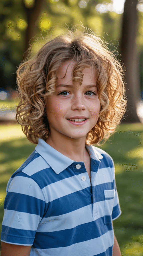 25 Little Boy Curly Haircuts That Show Off Those Curls 4 Long Curly Layers