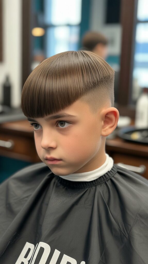 25 Little Boy Haircuts for Straight Hair That Always Look Neat 21 Tapered Sides with Long Top