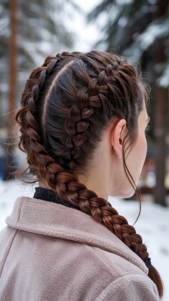 . Zipper Braid with Espresso Brown