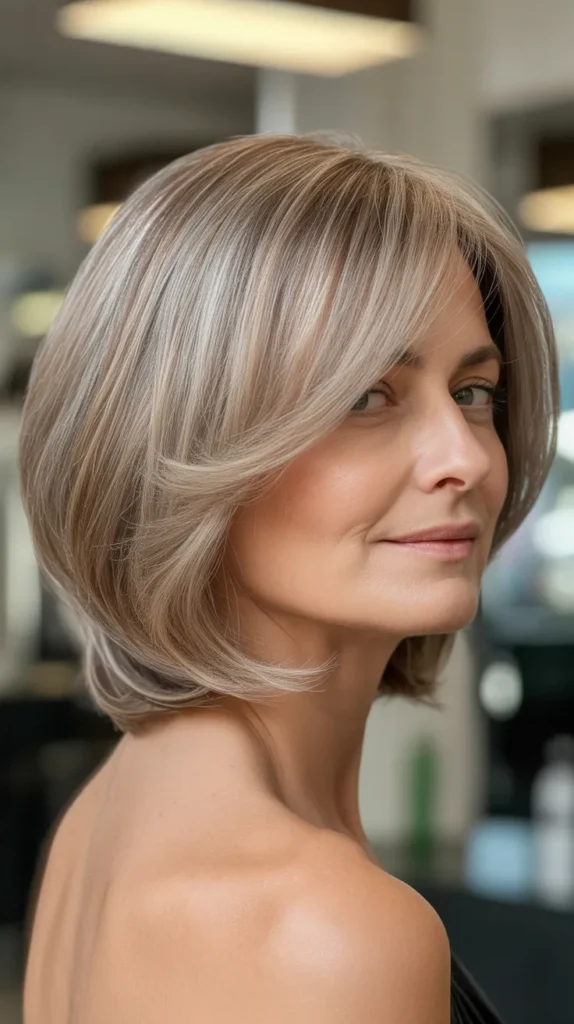 Elongated Bob with Face-Framing Graduation