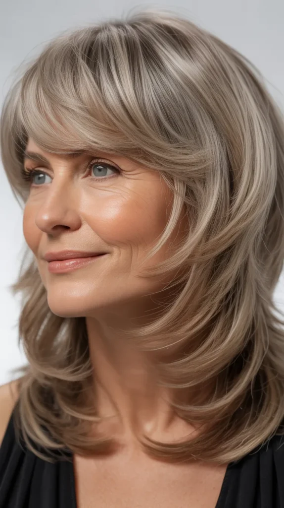 Side-Swept Bangs with Layers