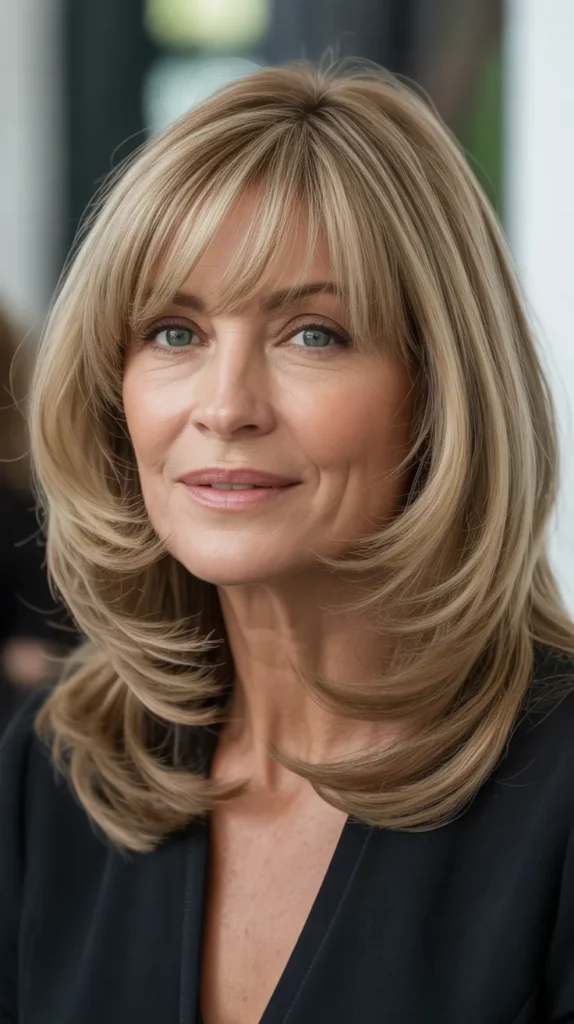 Curtain Bangs with Layers