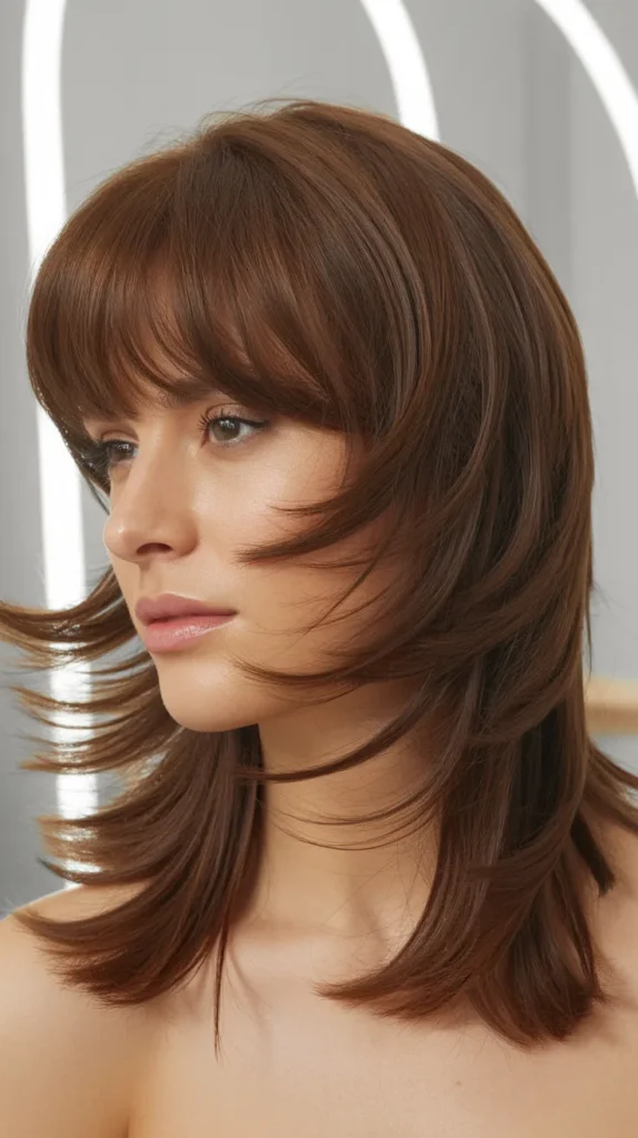 Stacked Layers with Feathered Bangs