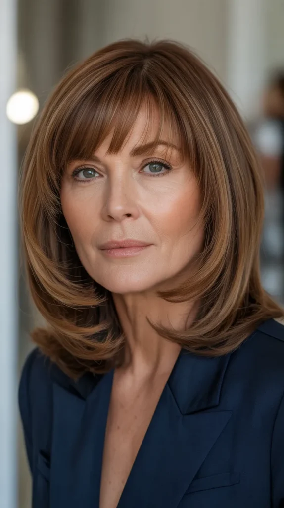 Brow-Skimming Curtain Bangs