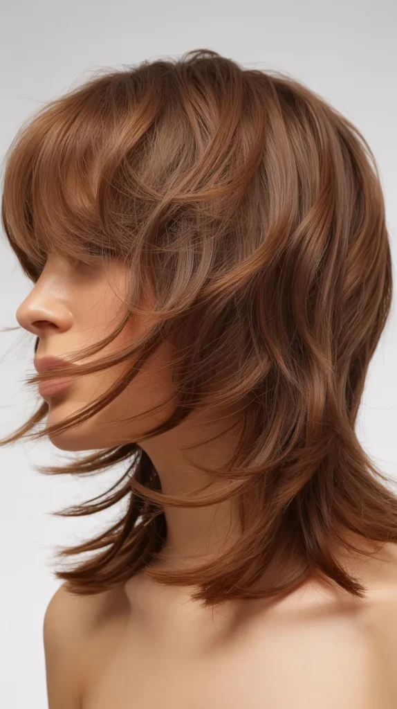 Razor-Cut Layers with Piecey Bangs