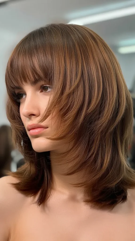 Shaggy Layers with Full Bangs