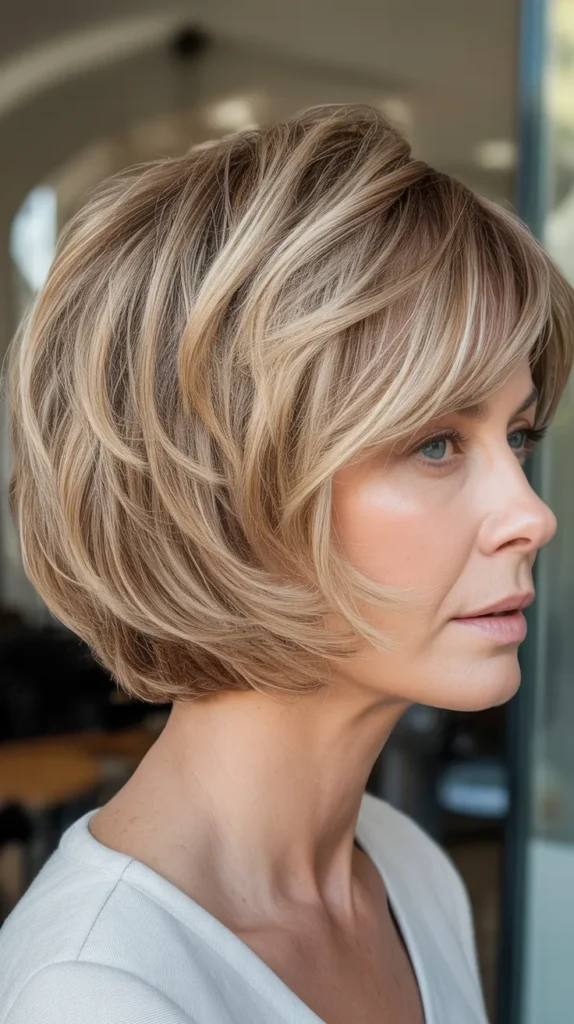 Textured Choppy Bob with Razor-Cut Layers