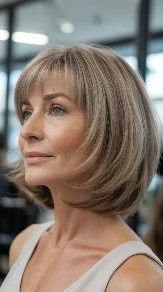 Textured Bob with Micro Bangs