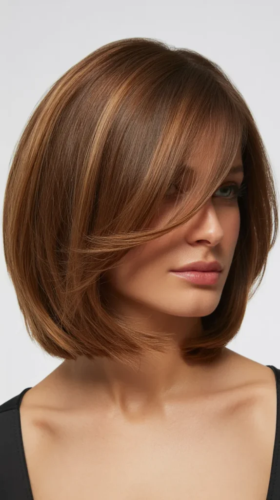 Graduated Bob with Asymmetric Bangs