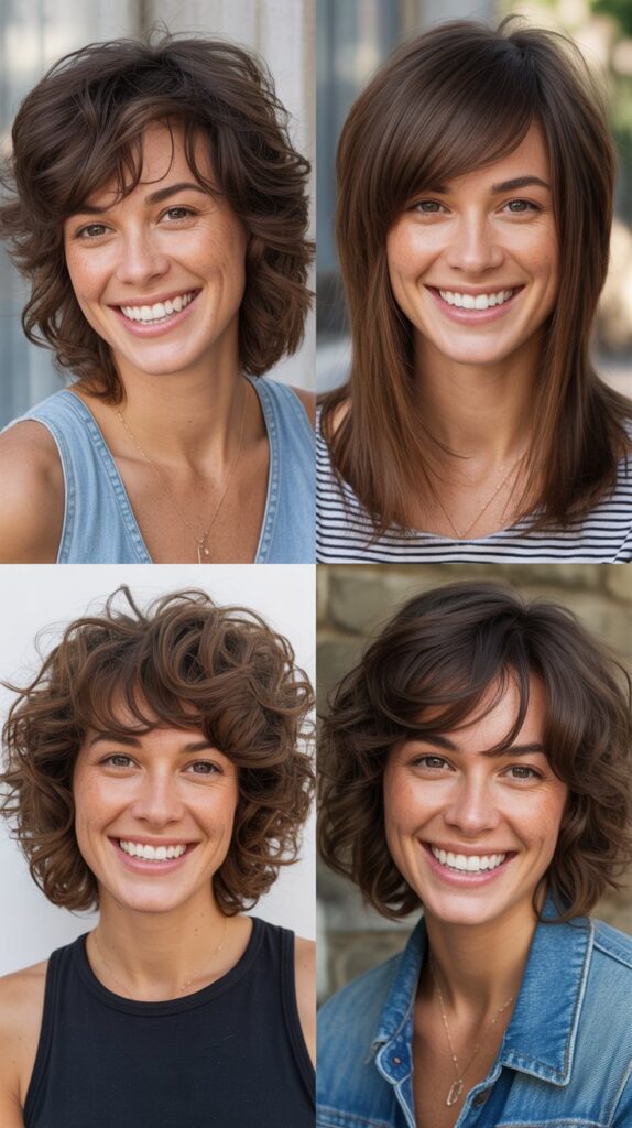 Choppy Layers with Piecey Side Bangs