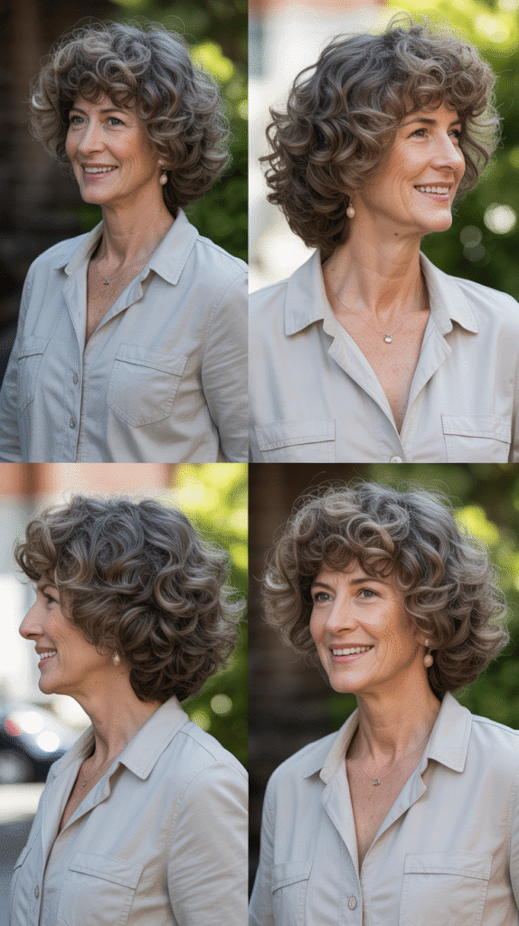 Voluminous Curly Lob (Long Bob)