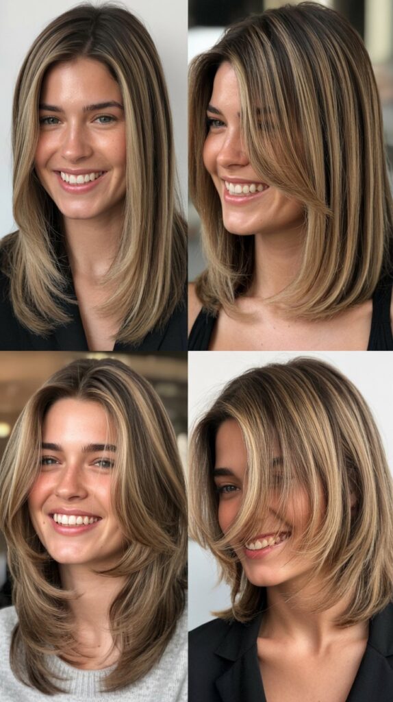 Face-Framing Layers For Straight Hair