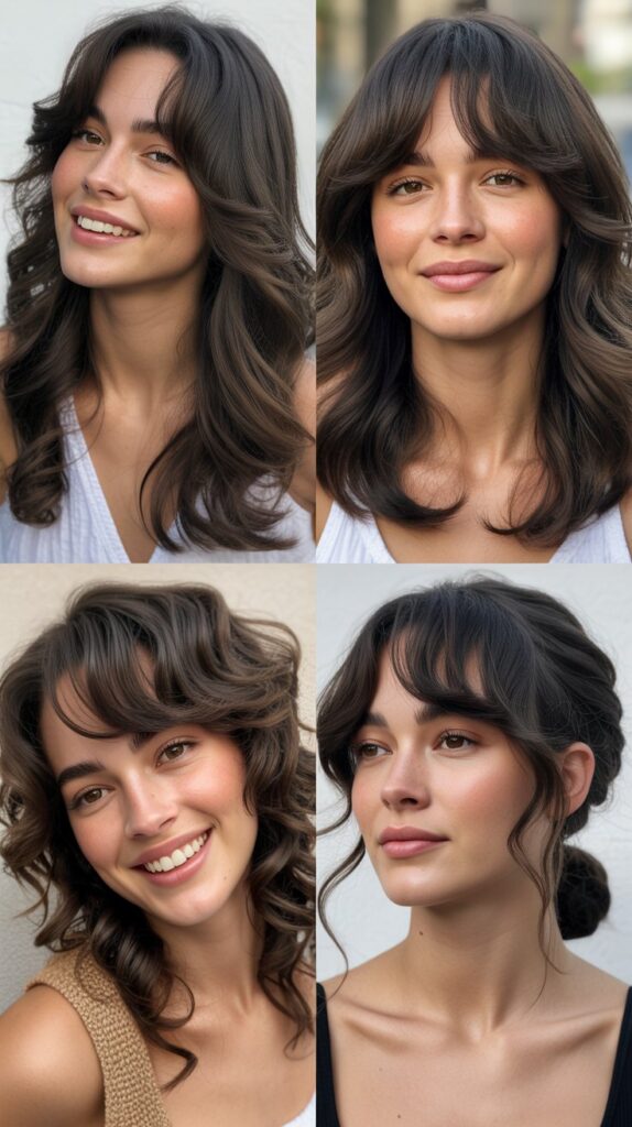 Subtle Layers with Long Side Bangs