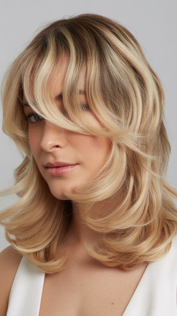 Soft Layers with Bardot Bangs