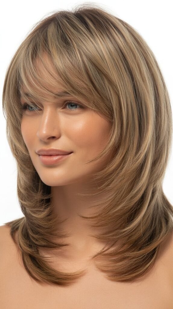 Feathered Layers with Wispy Bangs