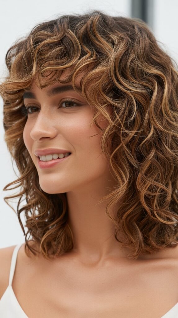 Curly Bangs for Natural Texture
