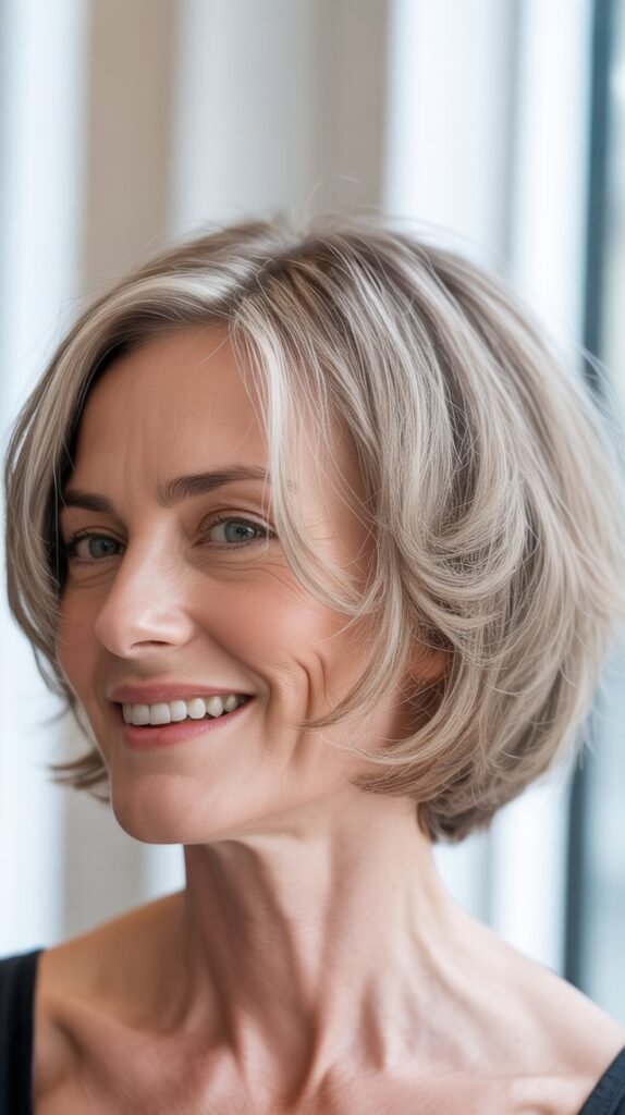 Textured Bob with Piecey Ends
