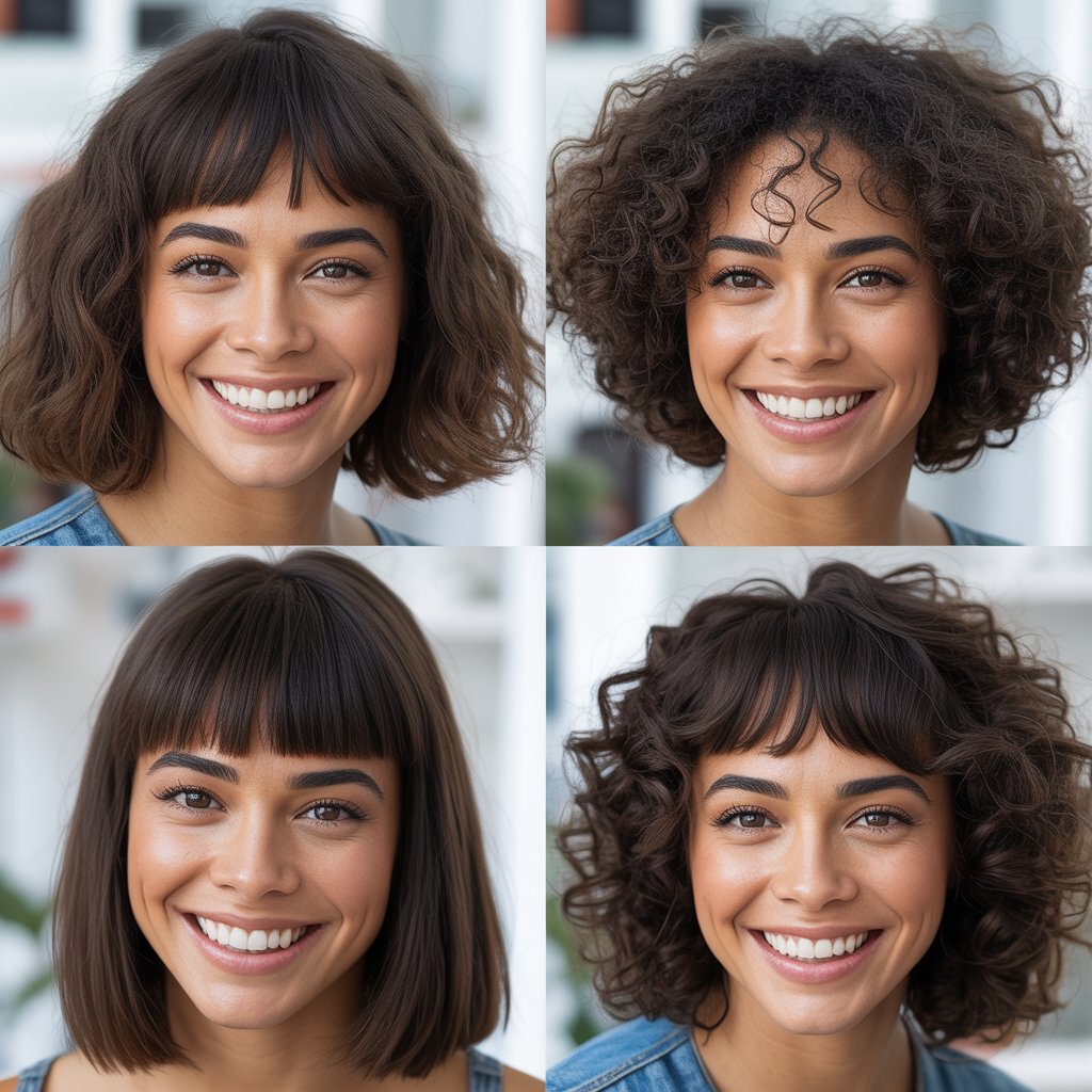  Blunt Cut with Baby Bangs