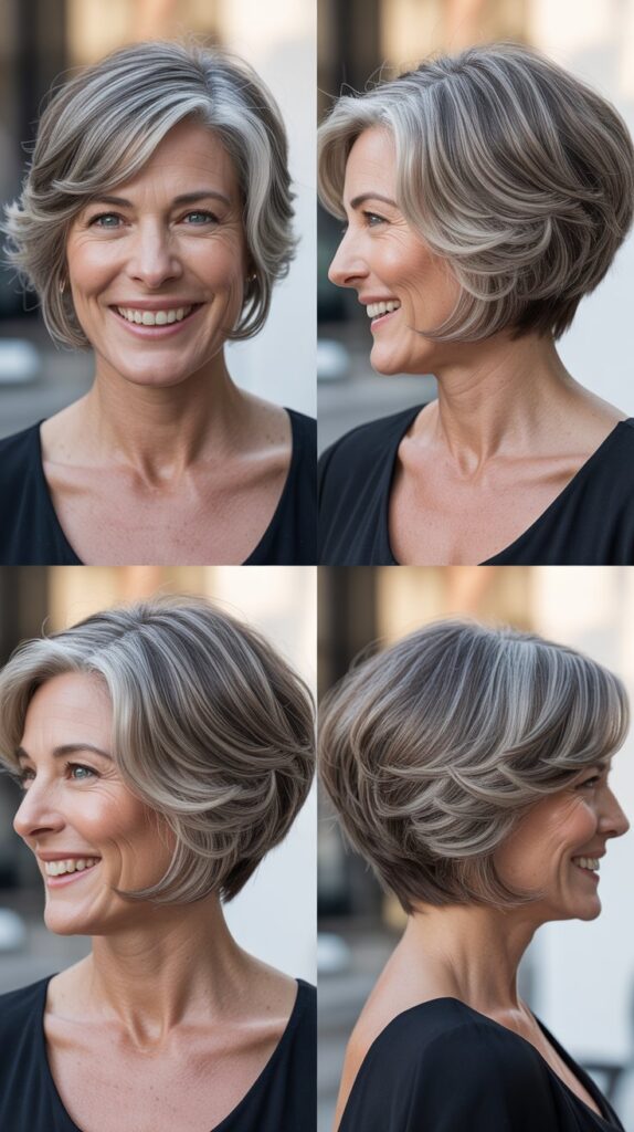 The Layered Bob with Undercut Details