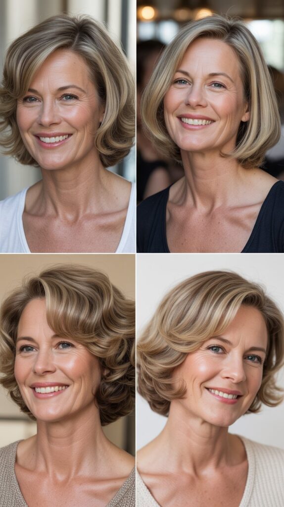  The Vintage-Inspired Layered Bob