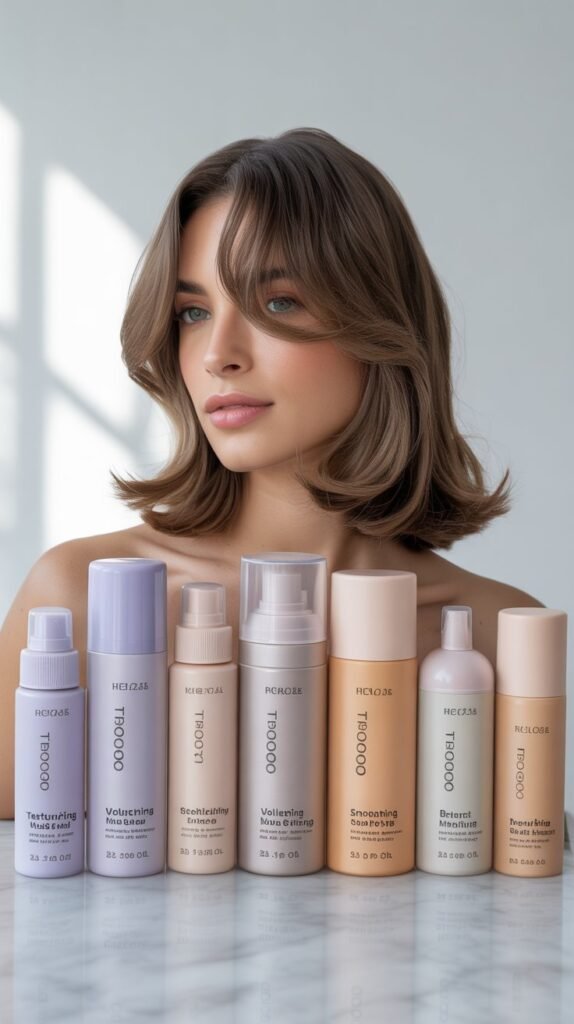 Styling Products for Curtain Bangs