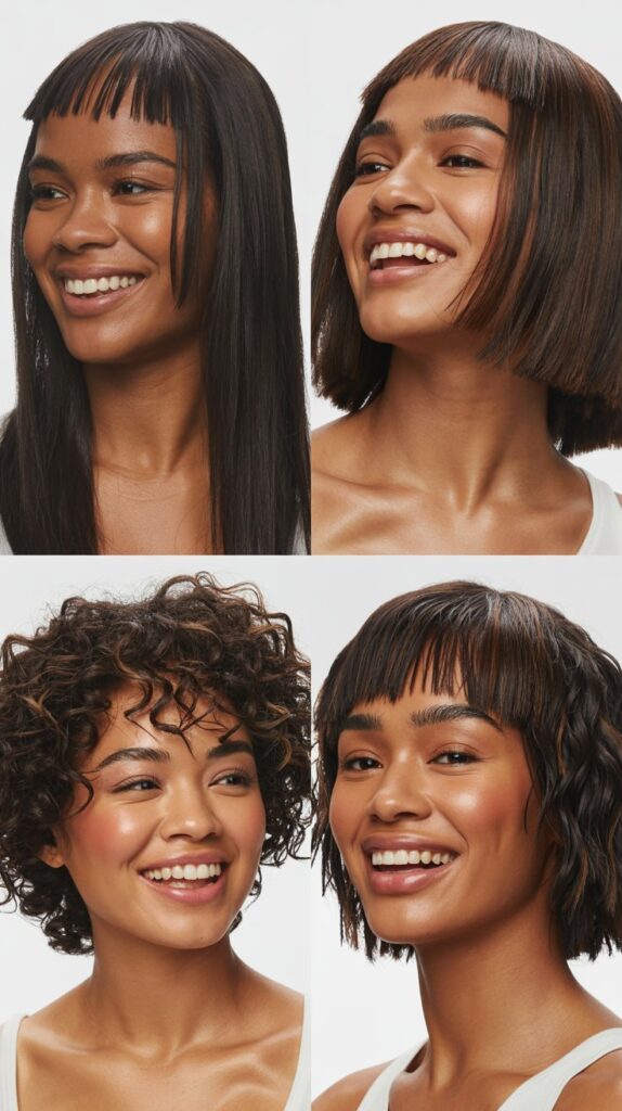 50 Long Layered Haircuts to Try—Front & Back Views 11 Angled Front Layers