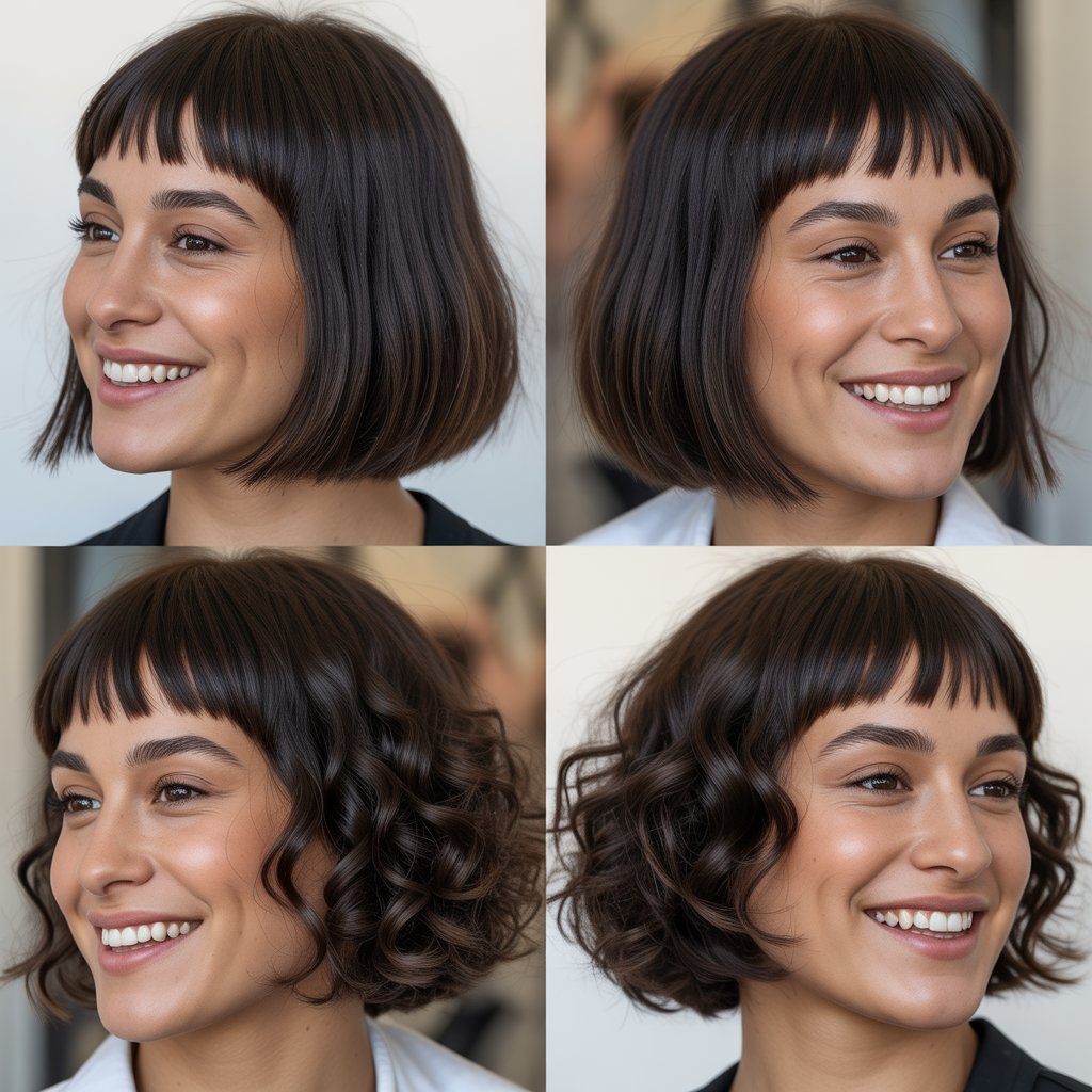 Blunt Bob with Micro Side Bangs
